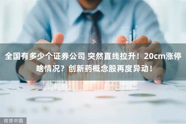 全国有多少个证券公司 突然直线拉升！20cm涨停 啥情况？创新药概念股再度异动！